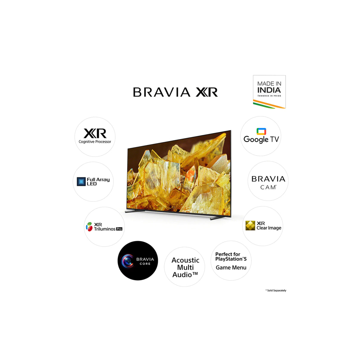 Sony XR-75X90L Bravia - XR Series 75 Inches (189 Cm) 4K Ultra HD Smart – AV  Shack