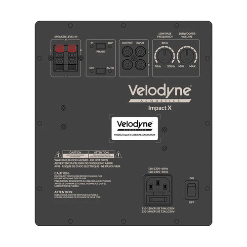 Velodyne Acoustics Impact X 12 - 12'' Front Firing Subwoofer