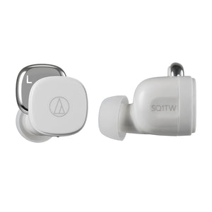 Audio Technica ATH-SQ1TW True Wireless In-Ear Headphones (White)