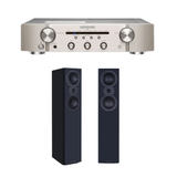 Marantz PM6007 Stereo Amplifier (Silver) + Mission LX-4 MKII Floor Standing Speaker (Pair) (Stereo Bundle Package)