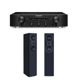 Marantz PM6007 Stereo Amplifier (Black) + Mission LX-4 MKII Floor Standing Speaker (Pair) (Stereo Bundle Package)