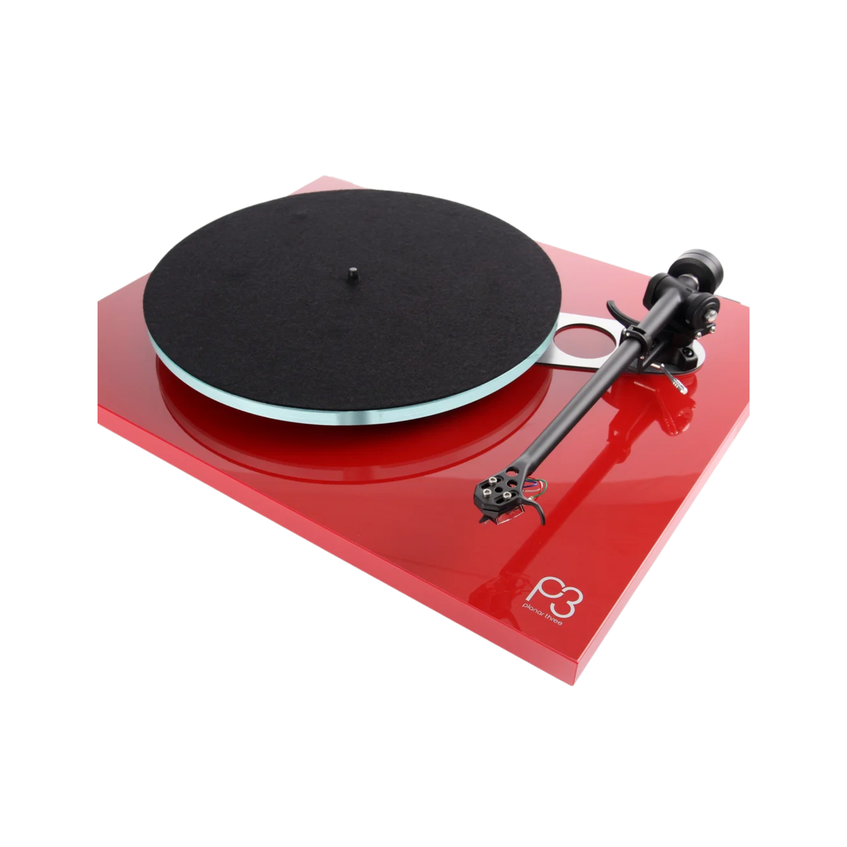 Rega Planar 3 Belt-Drive Turntable with ND3 MM Cartridge (Red)