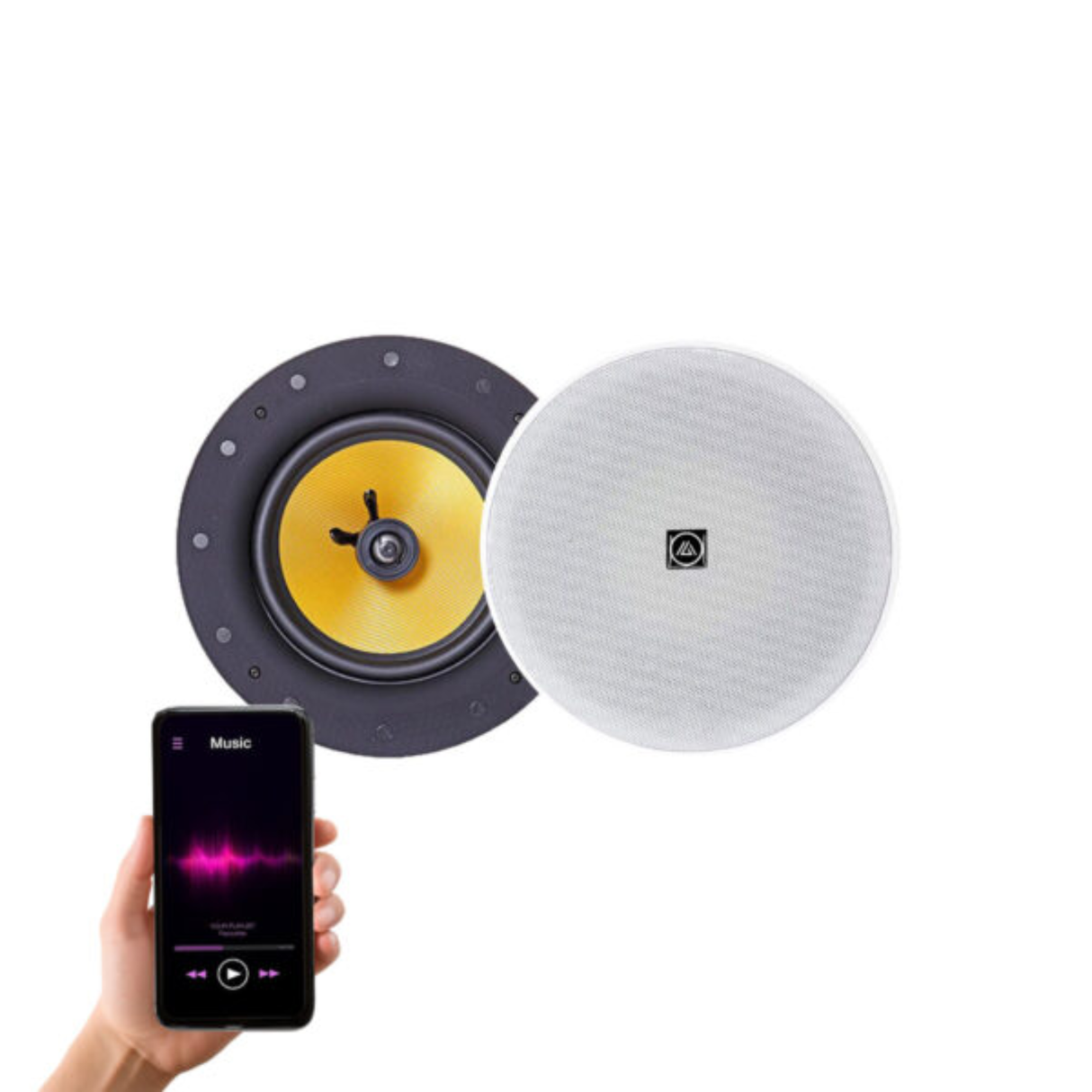 Multi AV Volga 6 Active - 6.5 Inches Active Bluetooth In-Ceiling Speaker (Each) (50 Watts)