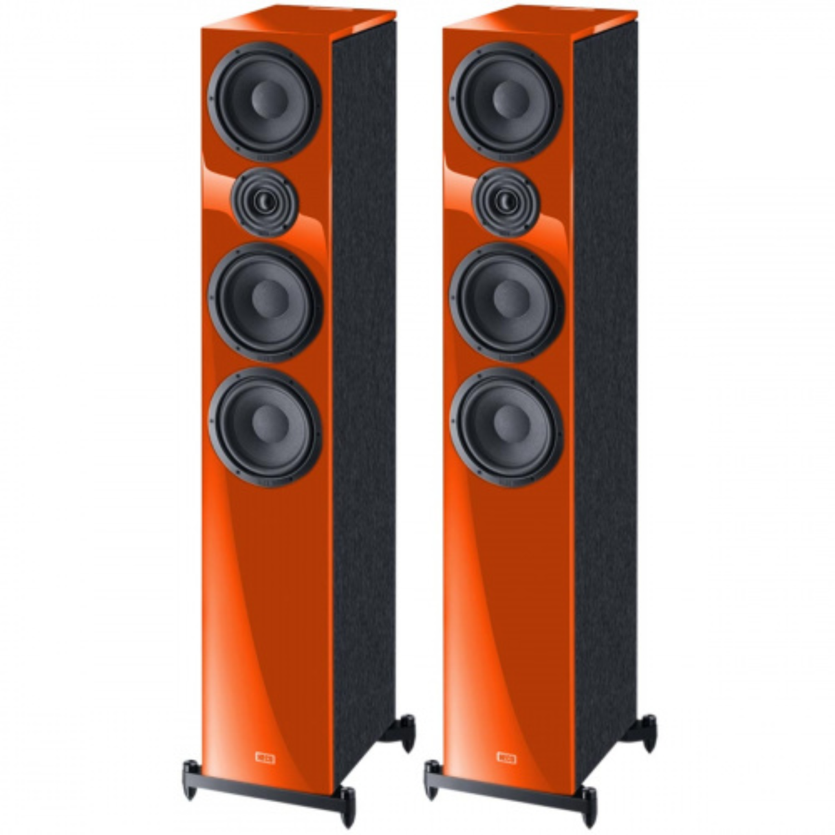 Heco Aurora 700 - 3 Way Floor Standing Speaker (Pair) (Sunrise Orange) (Exclusive Edition)
