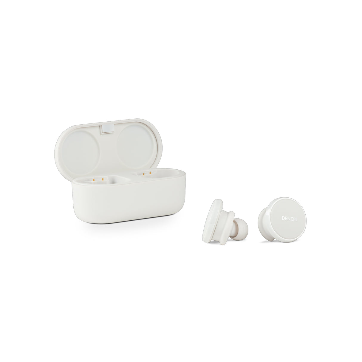 Denon PerL Pro True-Wireless Earbuds with personalized sound and lossless audio (White)