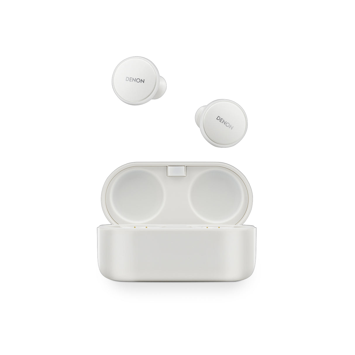 Denon PerL Pro True-Wireless Earbuds with personalized sound and lossless audio (White)