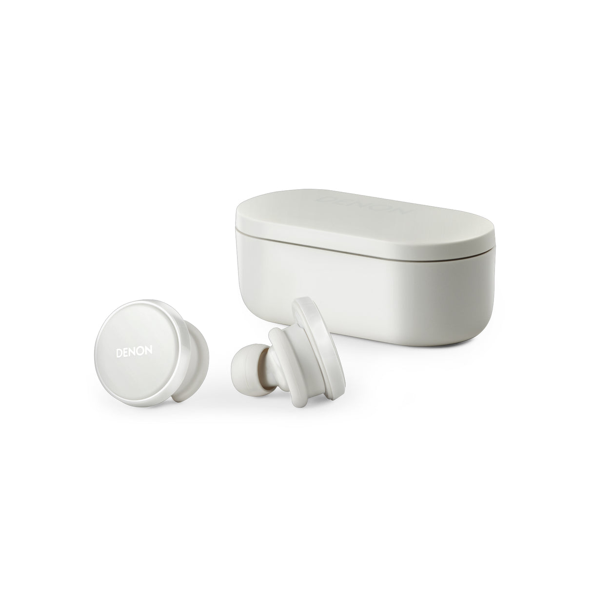 Denon PerL Pro True-Wireless Earbuds with personalized sound and lossless audio (White)