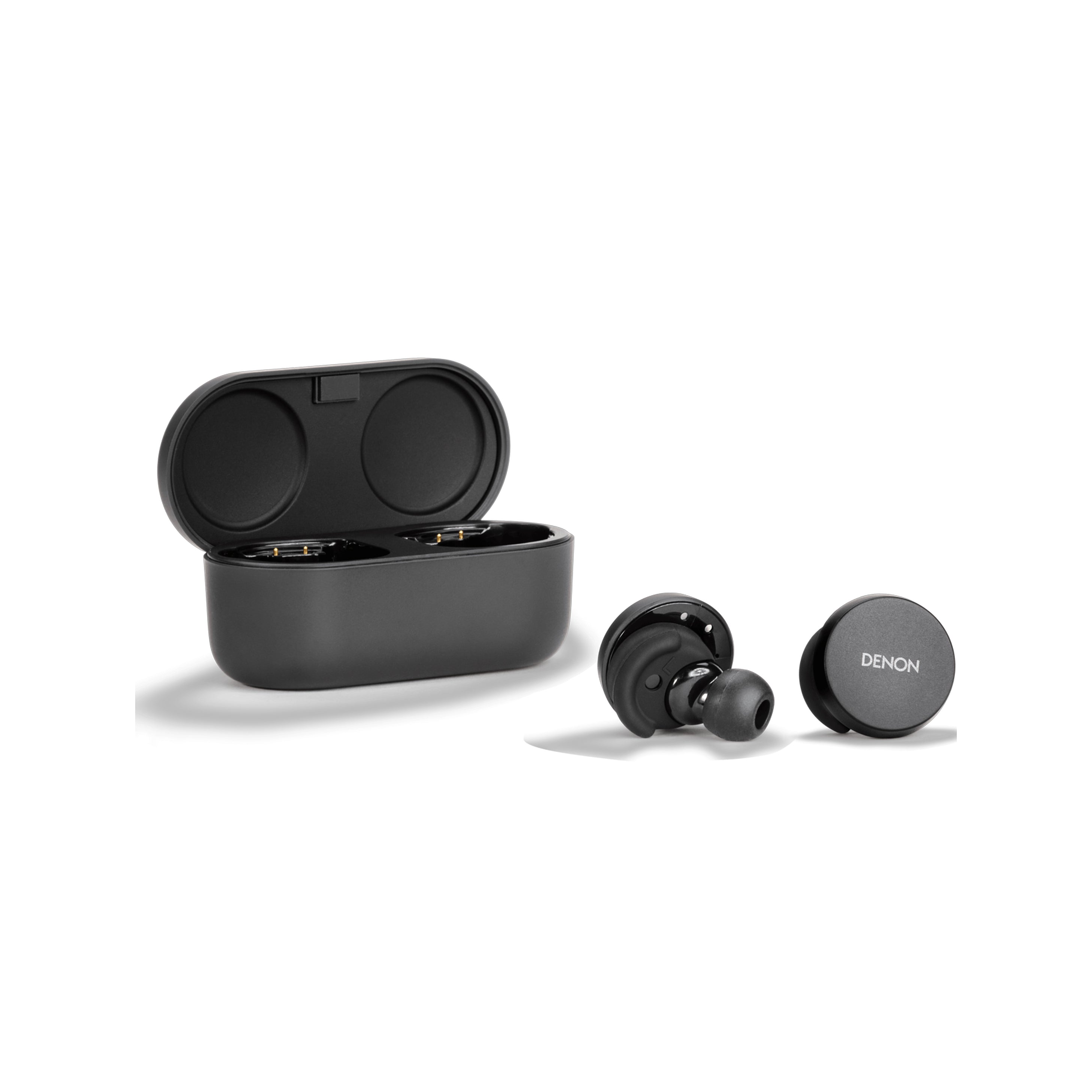 DENON PerL ワイヤレスイヤホン ブラック Denon PerL True-Wireless Earbuds with personalized sound (Black
