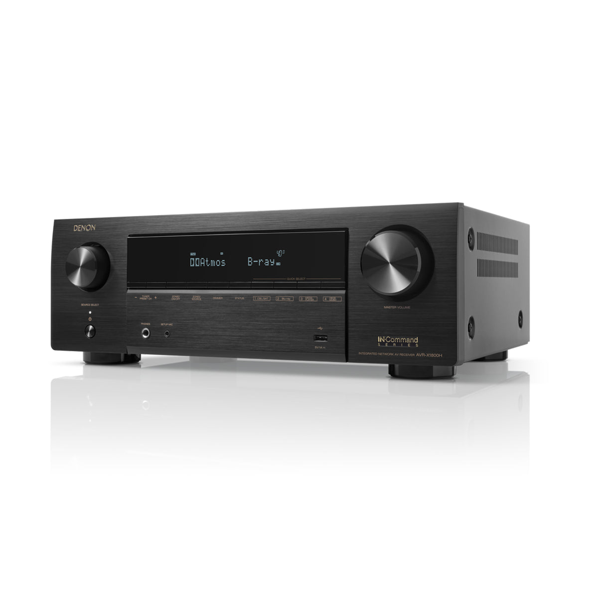 Denon AVR-X1800H - 7.2 Channel 8K AV receiver with Dolby Atmos