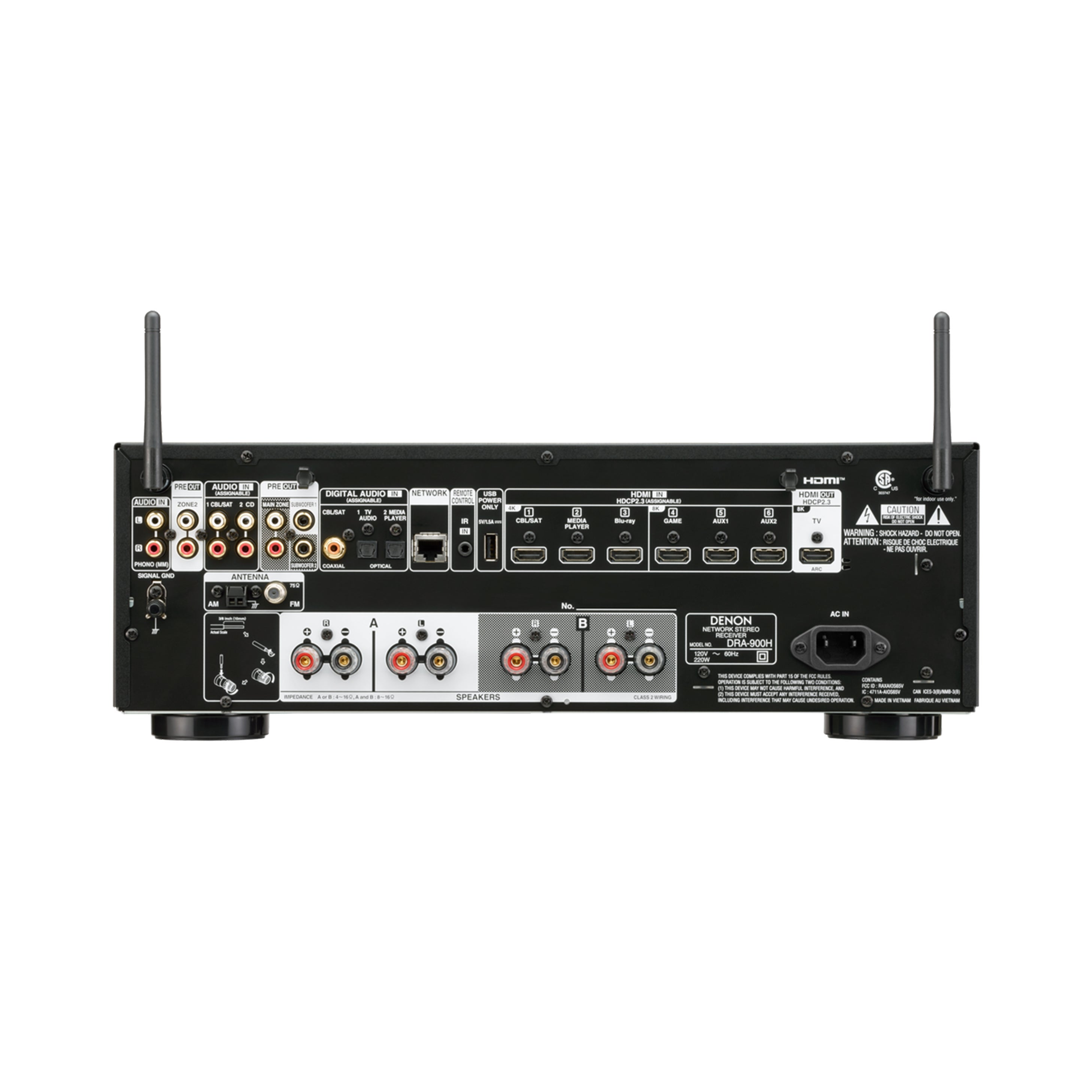 Denon DRA-900H- 2 Channel Stereo Network Receiver With Heos Built