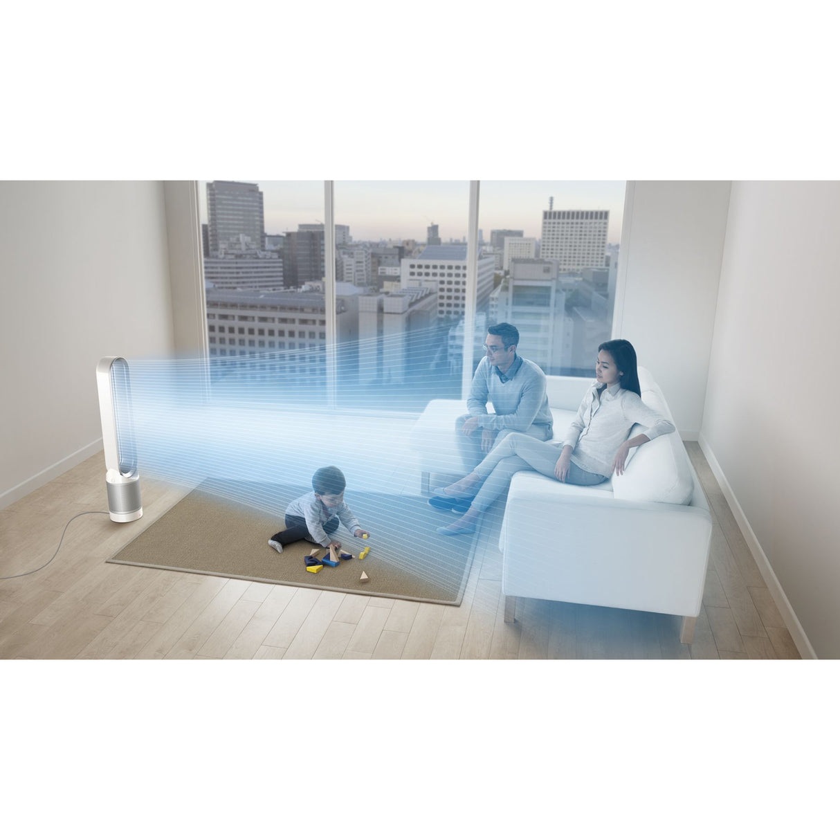 Dyson TP03 - Cool Link Tower Air Purifier (White/Silver)