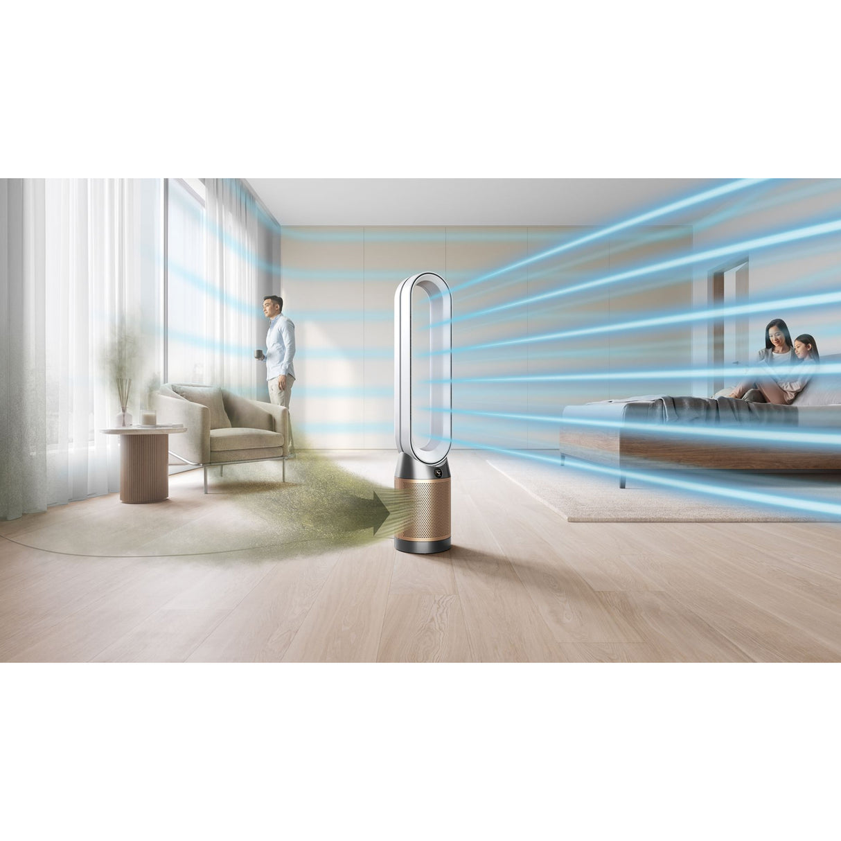 Dyson TP09 - Purifier Cool Formaldehyde Air Purifier (White/Gold)