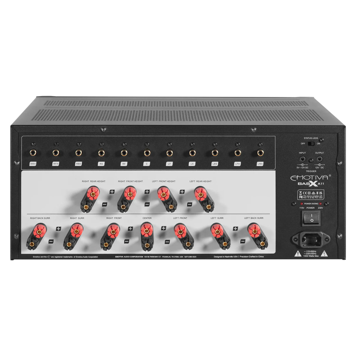 Emotiva BasX A11 - 11 Channel Stereo Power Amplifier