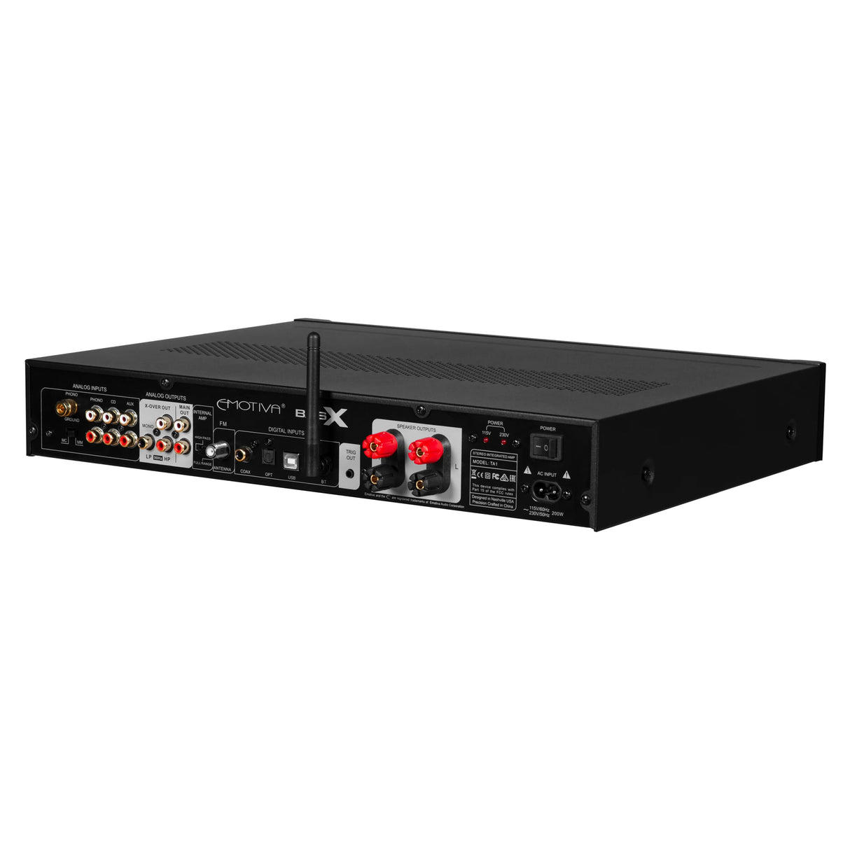 Emotiva BasX TA1 - Stereo Preamp/DAC/FM Tuner With Integrated Amplifier