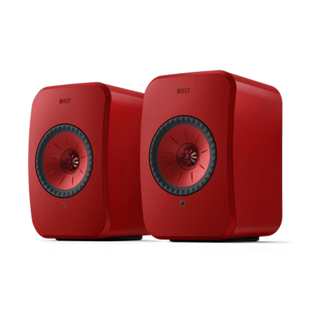 KEF LSX II Powered/Active Bookshelf Speaker (Pair) (Lava Red