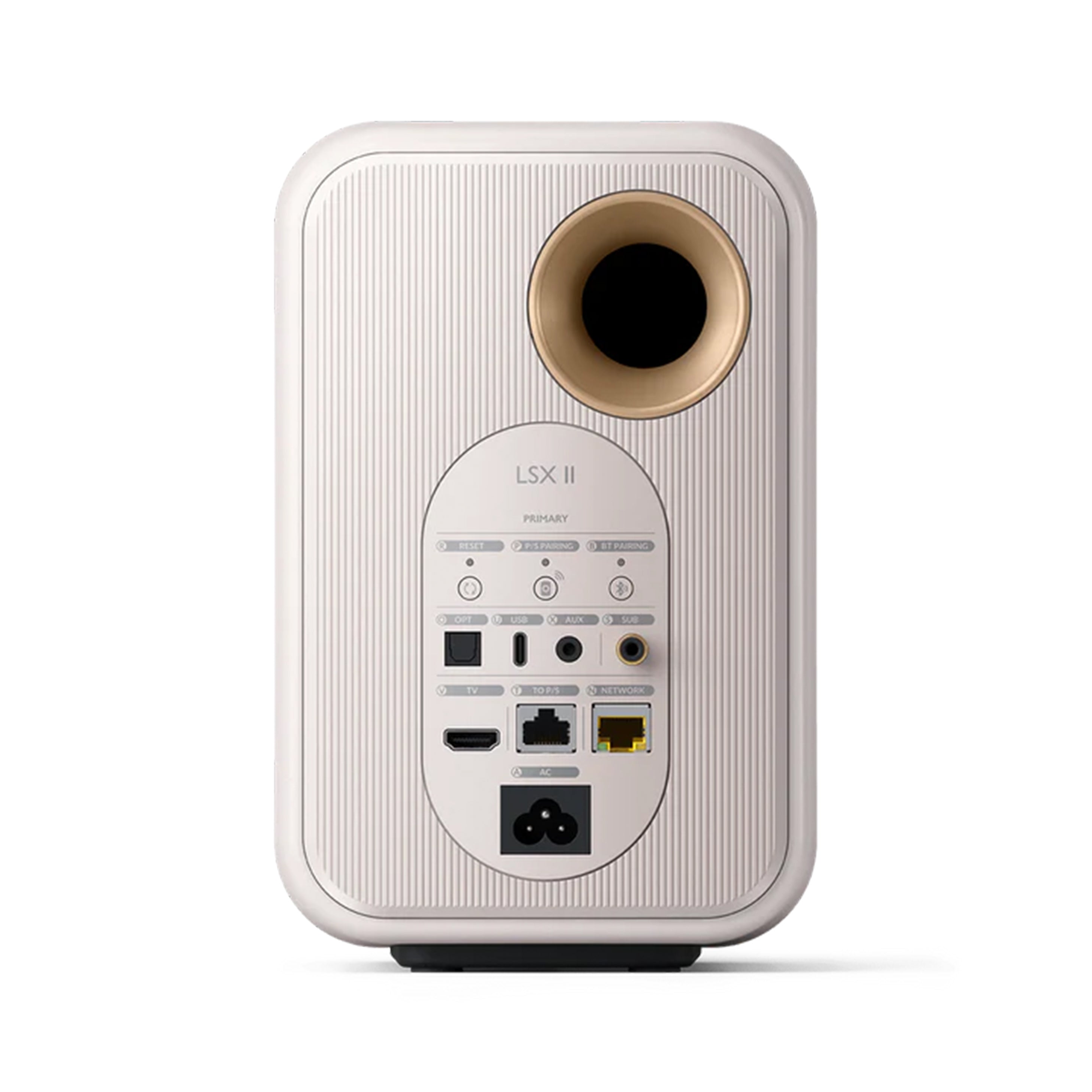 KEF LSX ホワイト KEF LSX II - Powered/Active Bookshelf Speaker (Pair) (Mineral