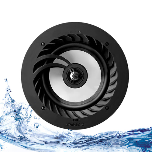 Lithe Audio 01557 - 6.5 Inches 2-Way Waterproof In-Ceiling Speaker (Each)