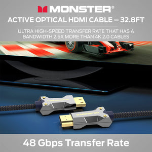 Monster M-Series 3000 (VMM20010) Ultra High Speed Active Optical HDMI Cable - 8K, 48Gbps (10 Meter)