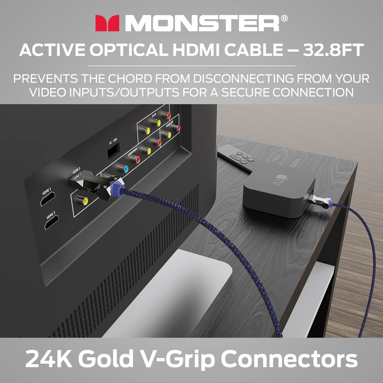 Monster M-Series 3000 (VMM20010) Ultra High Speed Active Optical HDMI ...