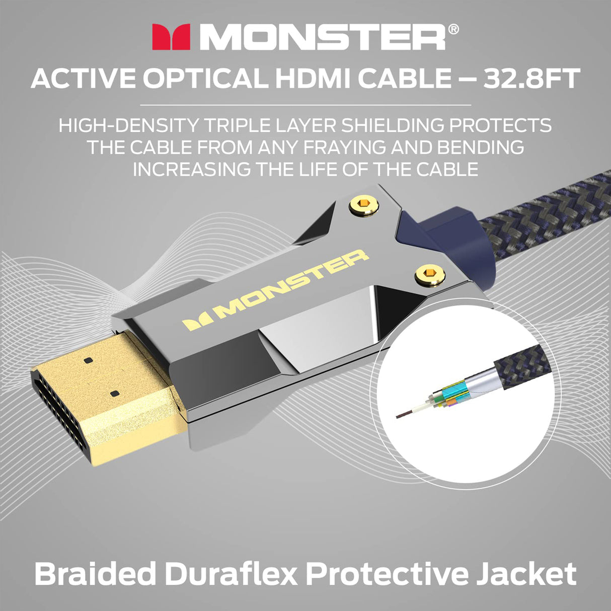 Monster M-Series 3000 (VMM20010) Ultra High Speed Active Optical HDMI ...
