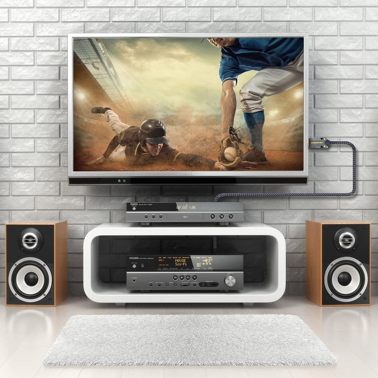 Monster M-Series 3000 (VMM20010) Ultra High Speed Active Optical HDMI ...