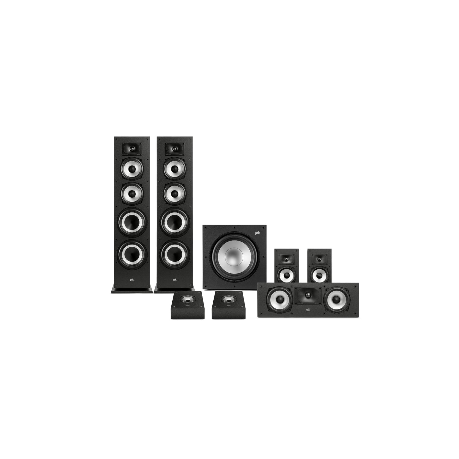 Polk Audio Monitor XT 70 + XT30 Center + XT20 Surrounds + XT90 Dolby A ...