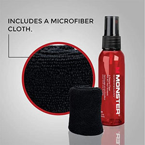 Monster Spray Screen Cleaner Kit with Microfiber Cloth for Electronic Devices (59 ML) – Ideal for LED, LCD, OLED, Smart TV Etc. (VME50016)