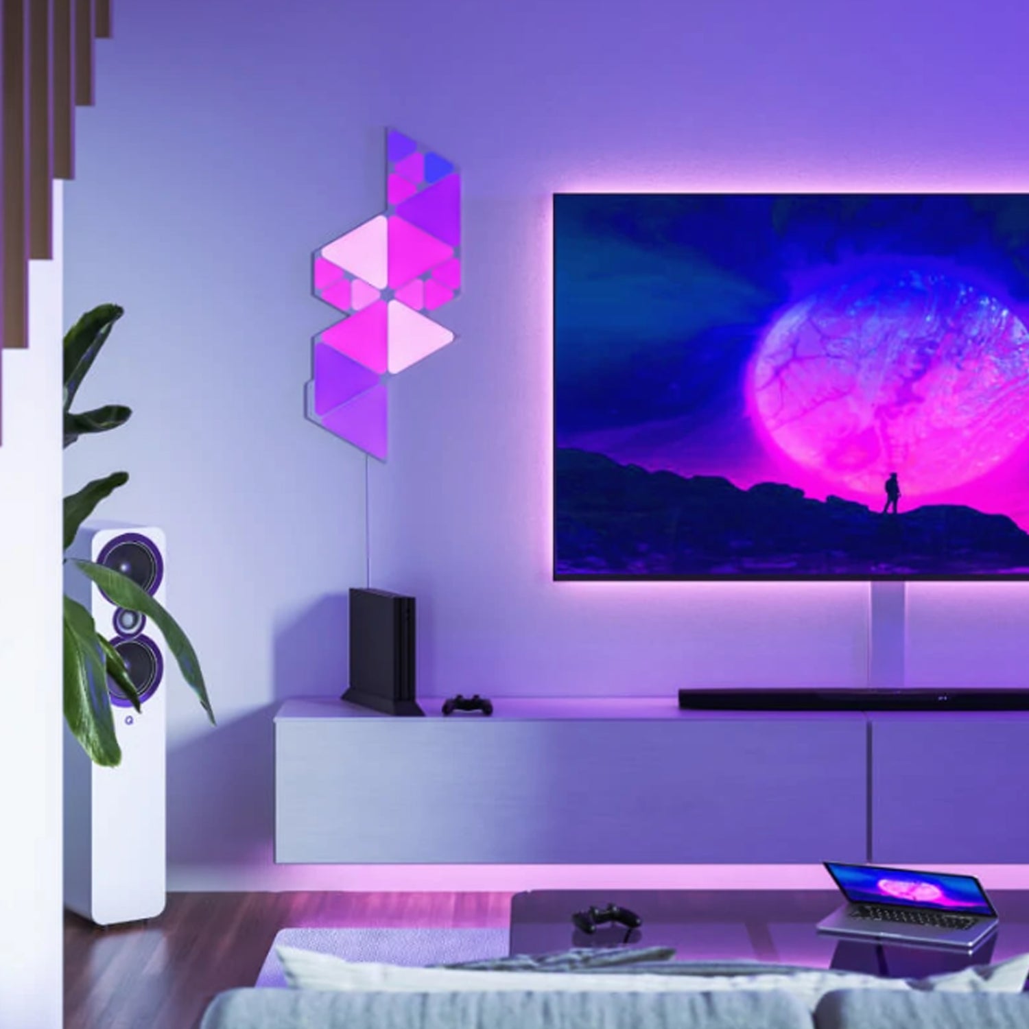 Nanoleaf Shapes Mini Triangles Expansion Pack (10 Panels) – AV Shack