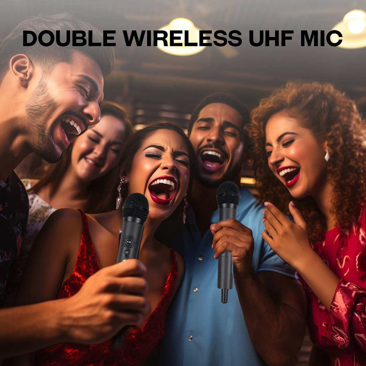PERSANG Symphony Cordless Karaoke Systems - 4200+ Android TV Smart Karoake in 6 Different Languages with Real-Time Scoring | Recording Function