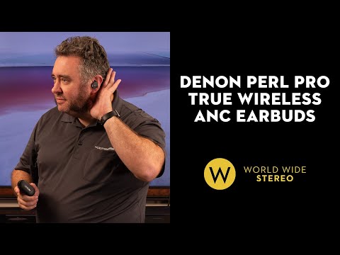 Denon PerL Pro True-Wireless Earbuds with personalized sound and lossless audio (Black)