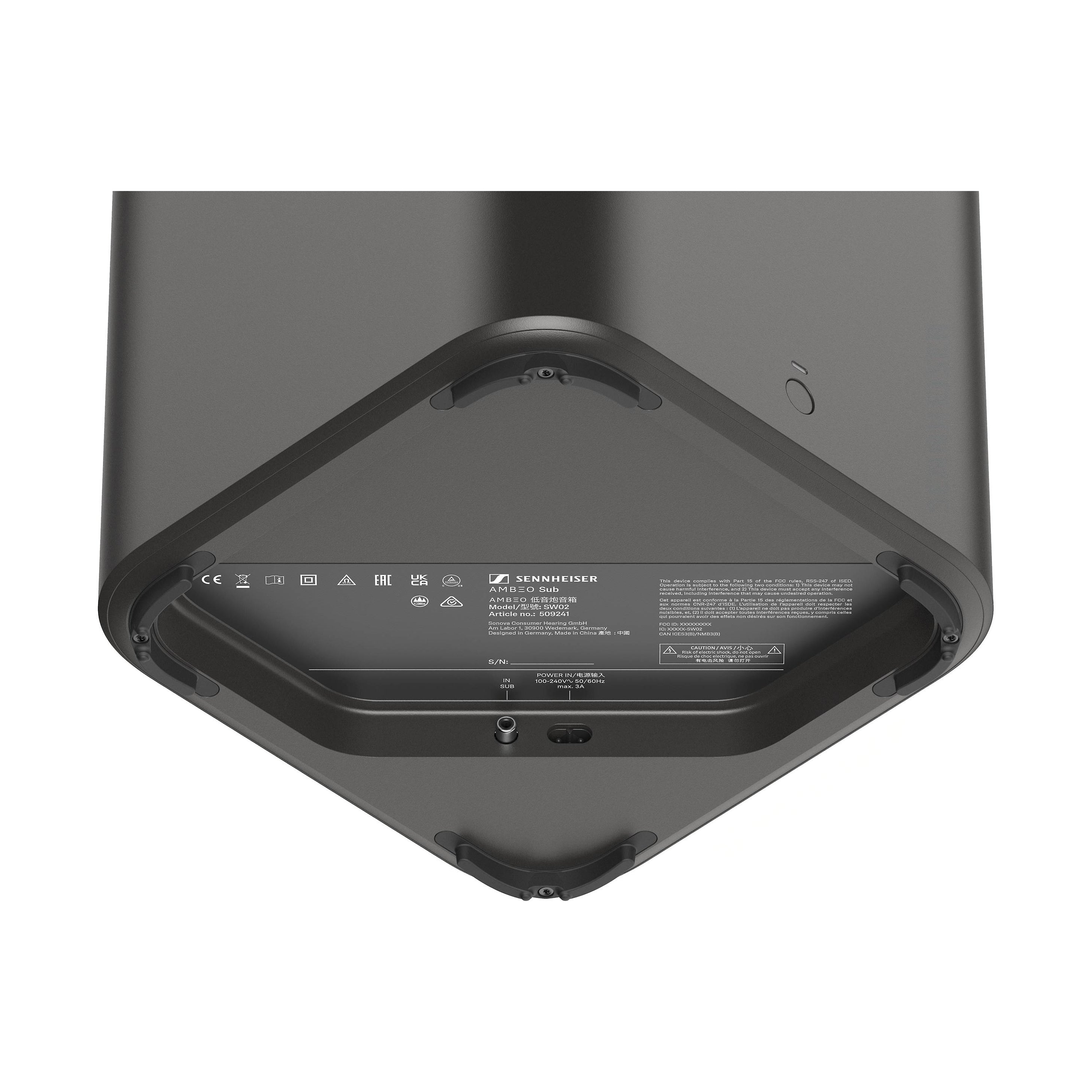 Sennheiser AMBEO Sub ブラック Buy Sennheiser AMBEO Sub subwoofers Online in India at Lowest