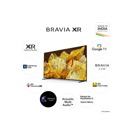 Sony XR-55X90L Bravia -  XR Series 55 Inches (139 Cm) 4K Ultra HD Smart Full Array LED Google TV (Black)