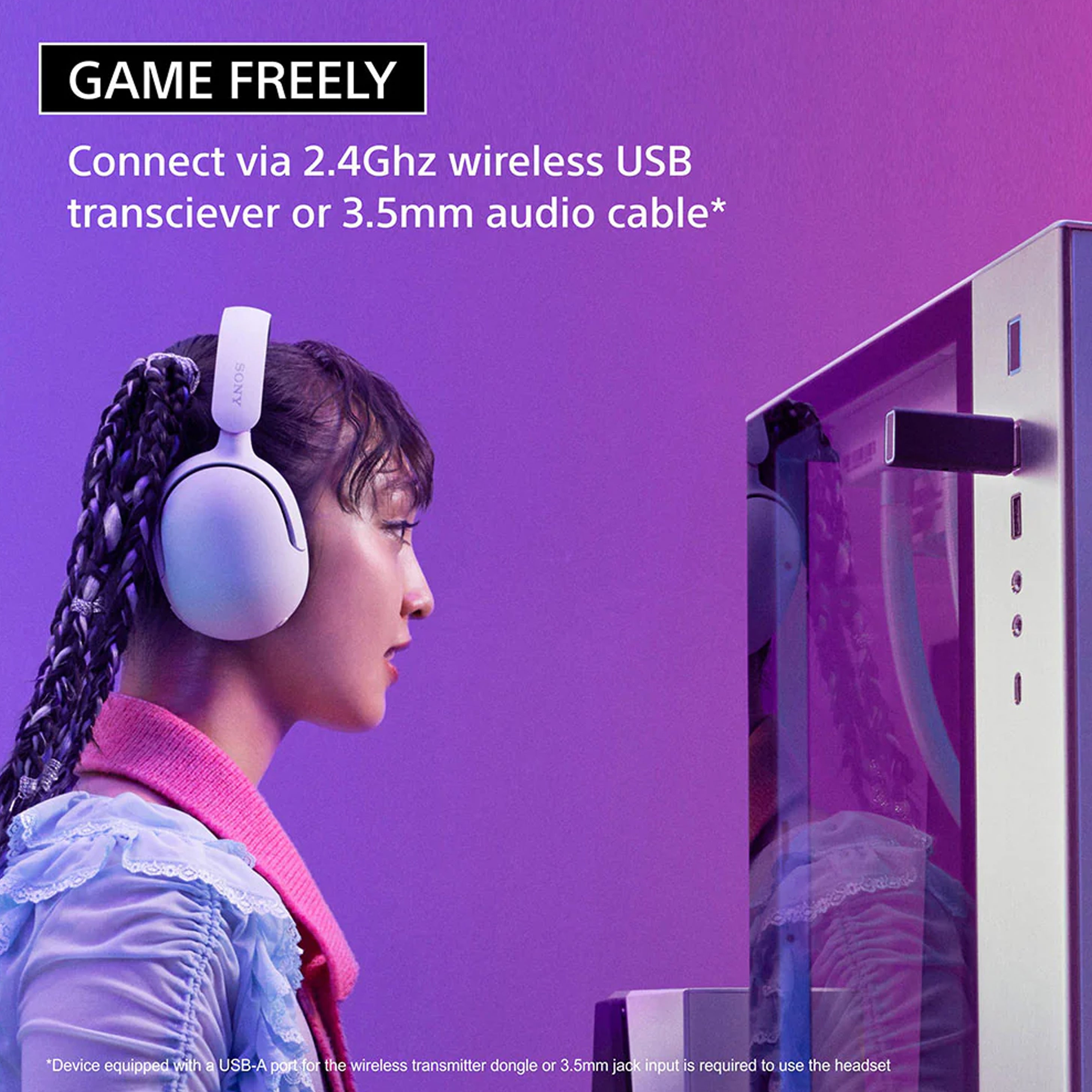 Sony INZONE H5 Wireless Gaming Headphones - Wireless Noise