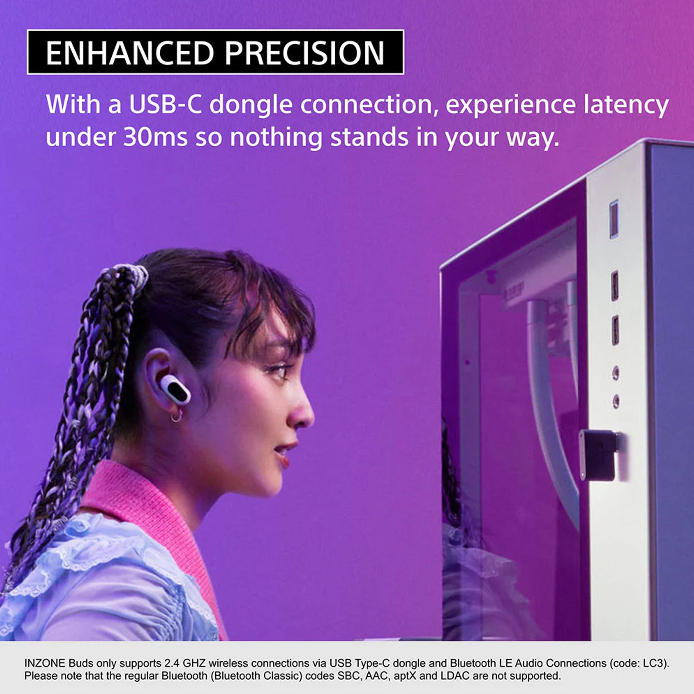 Sony WF-G700N - Lightest Truly Wireless Noise Cancellation Gaming