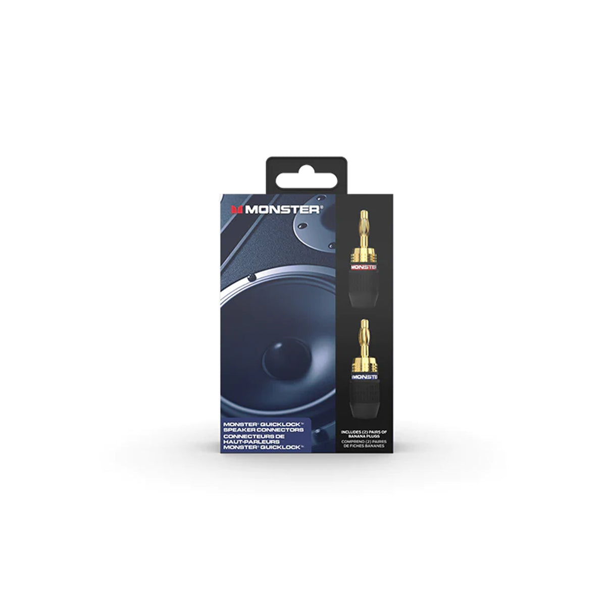 Monster Plug Monster Quicklock Banana Plug Speaker Connectors (4 Pcs Set) (VME30027 ...