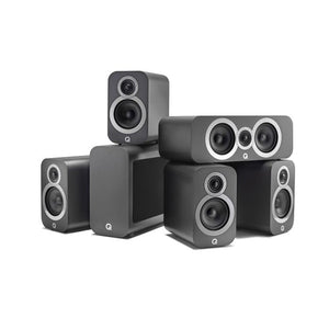 Q Acoustics 3010i x2, 3090Ci and 3070S Subwoofer- 5.1 Speaker Package (Graphite)