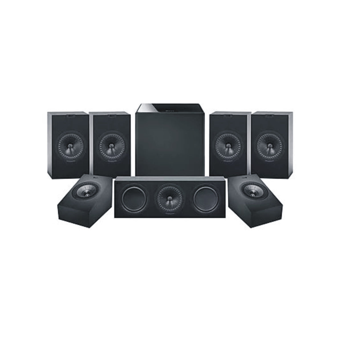 KEF Q350 (X2), Q650c + Q50a + Kube 10 Dolby Atmos 5.1.2 Speaker Bundle Pack