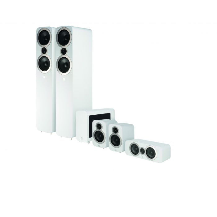 Q Acoustics 3050i 5.1 Speaker Package (White) Bundle Pack