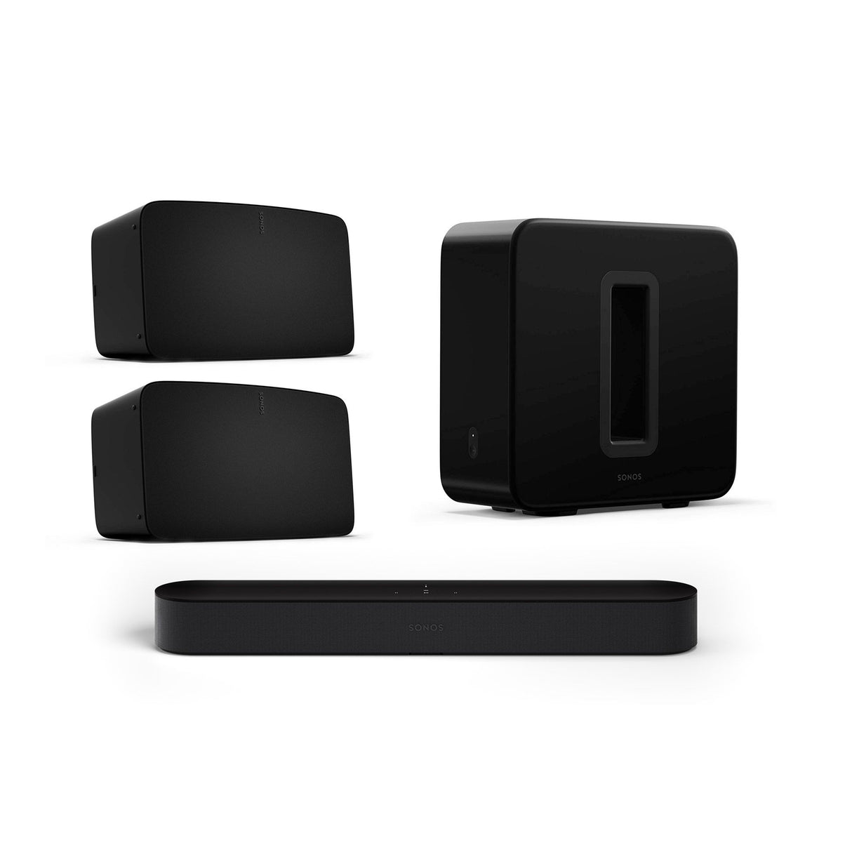Sonos Beam Gen2 Five Sub Gen Wireless Soundbar Package