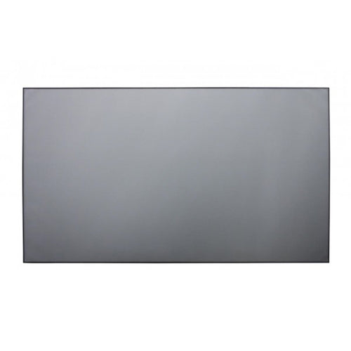 Prime Edgeless Grey Fabric Ambient Light Rejection (ALR) Flat Fixed Frame Projection Screen 110" (For Long Throw Projectors)