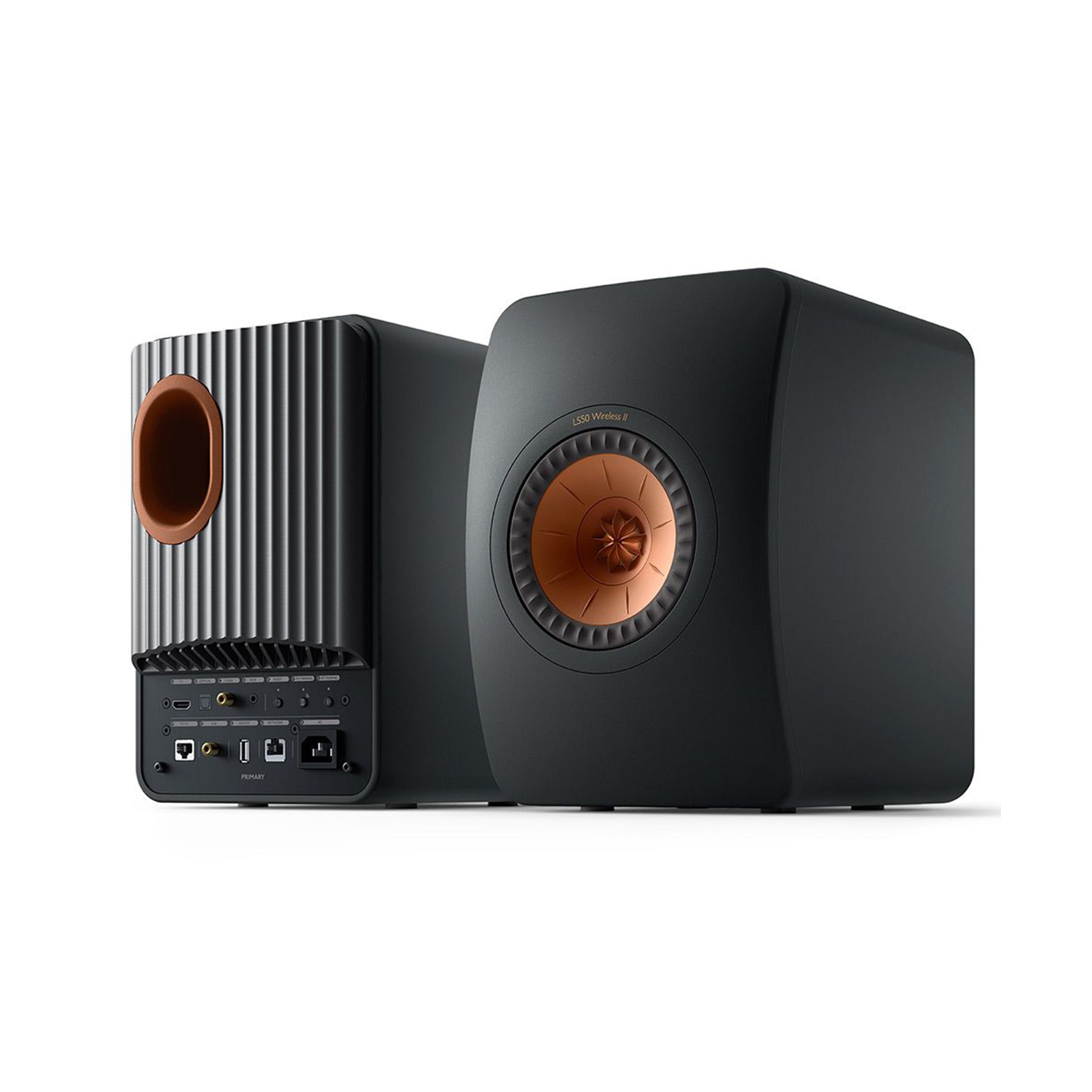 スピーカー・ウーファー KEF LS50 WIRELESS II CARBON BLACK KEF LS50 Wireless II - Bookshelf Speakers (Pair) (Carbon Black