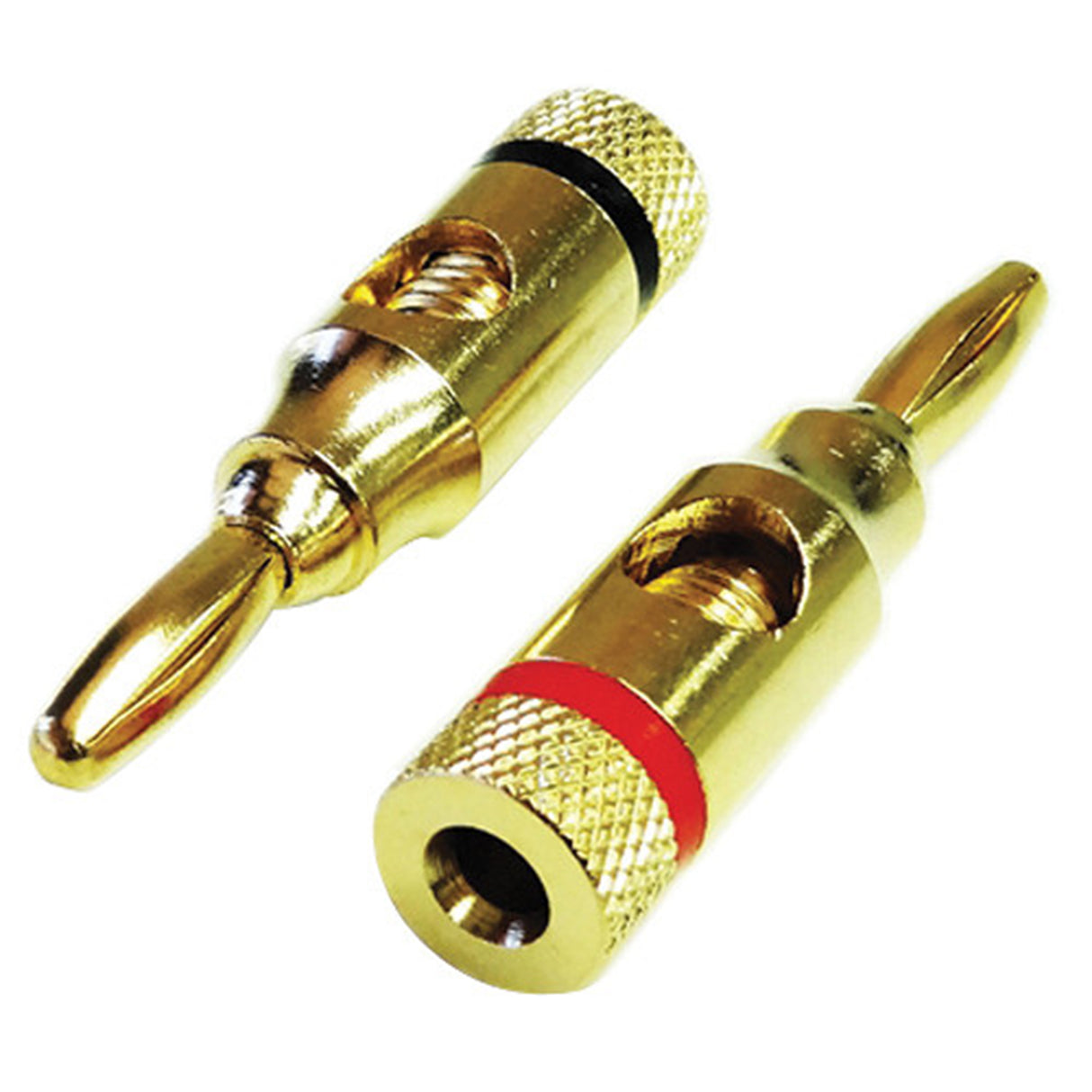 Connect Gold Plated Banana Plugs (Set of 4)