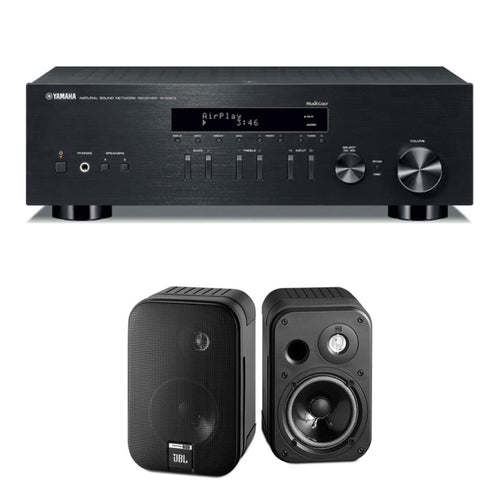 Yamaha RN303 Integrated Receiver + JBL Contol One Speakers (Bundle Pack)