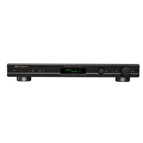 Parasound New Classic 200 - 2 Channel Integrated Stereo Amplifier with DAC (Black)