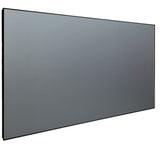 Prime Edgeless Grey Fabric Ambient Light Rejection (ALR) Flat Fixed Frame Projection Screen 150" (For Long Throw Projectors)