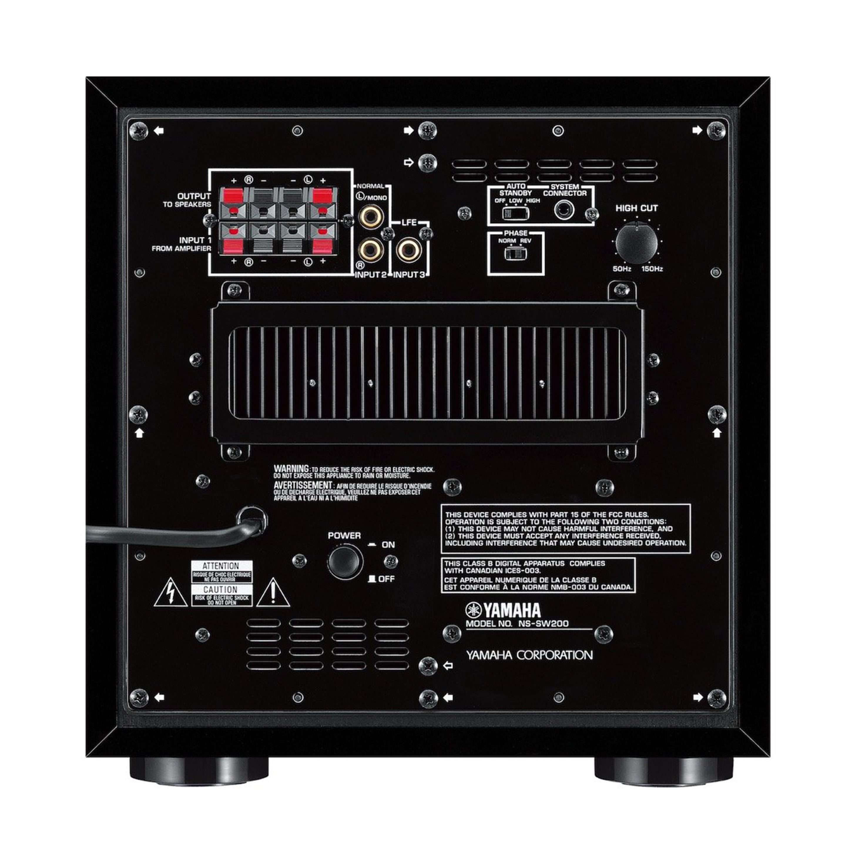 【YAMAHA NS-SW200】サブウーファー Yamaha サブウーファー NS-SW200(B) NS-SW200 - Audio & Video