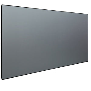 Prime Edgeless Grey Fabric Ambient Light Rejection (ALR) Flat Fixed Frame Projection Screen 133" (For Long Throw Projectors)