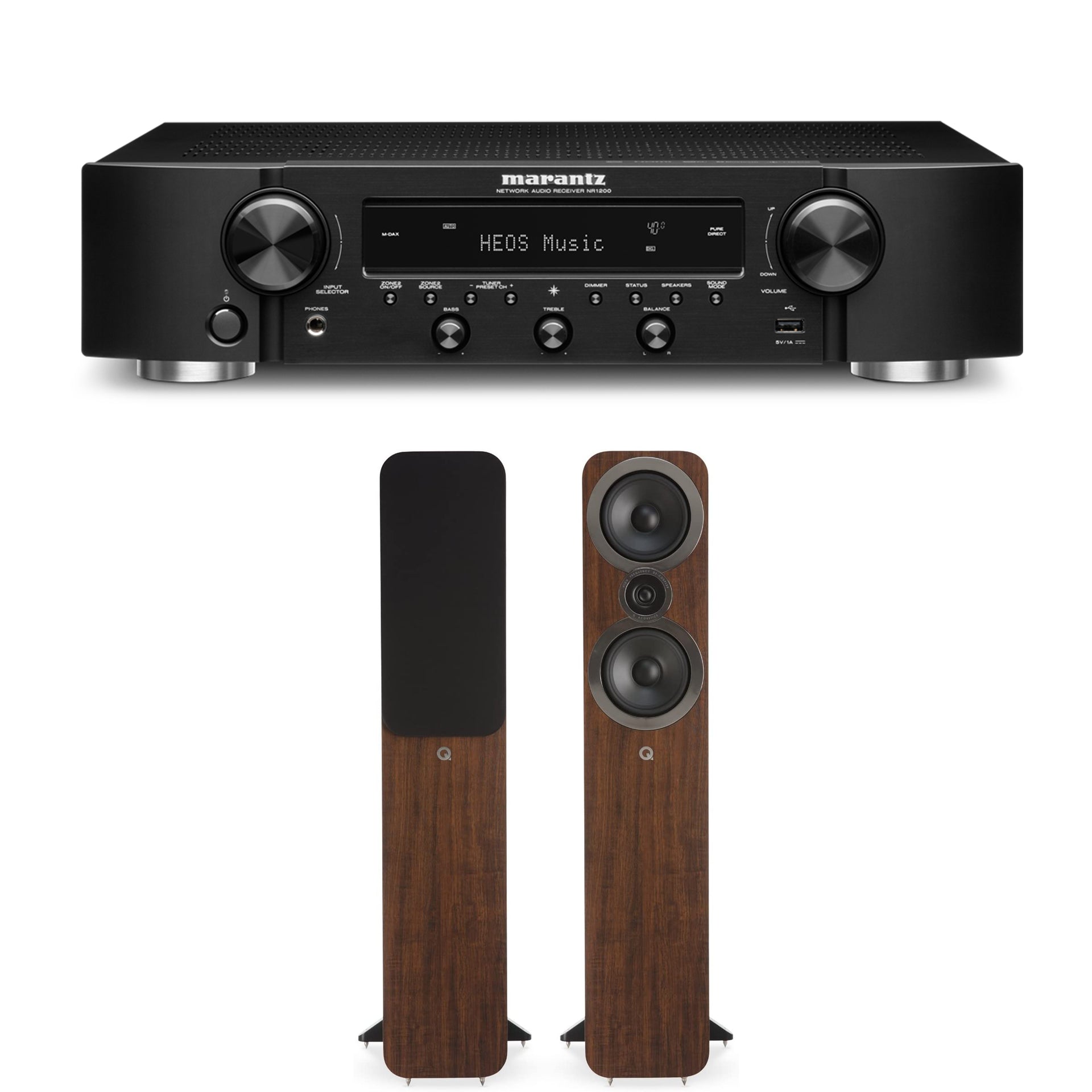 Marantz NR-1200 Network Stereo Receiver + Q Acoustics 3050i Floor 