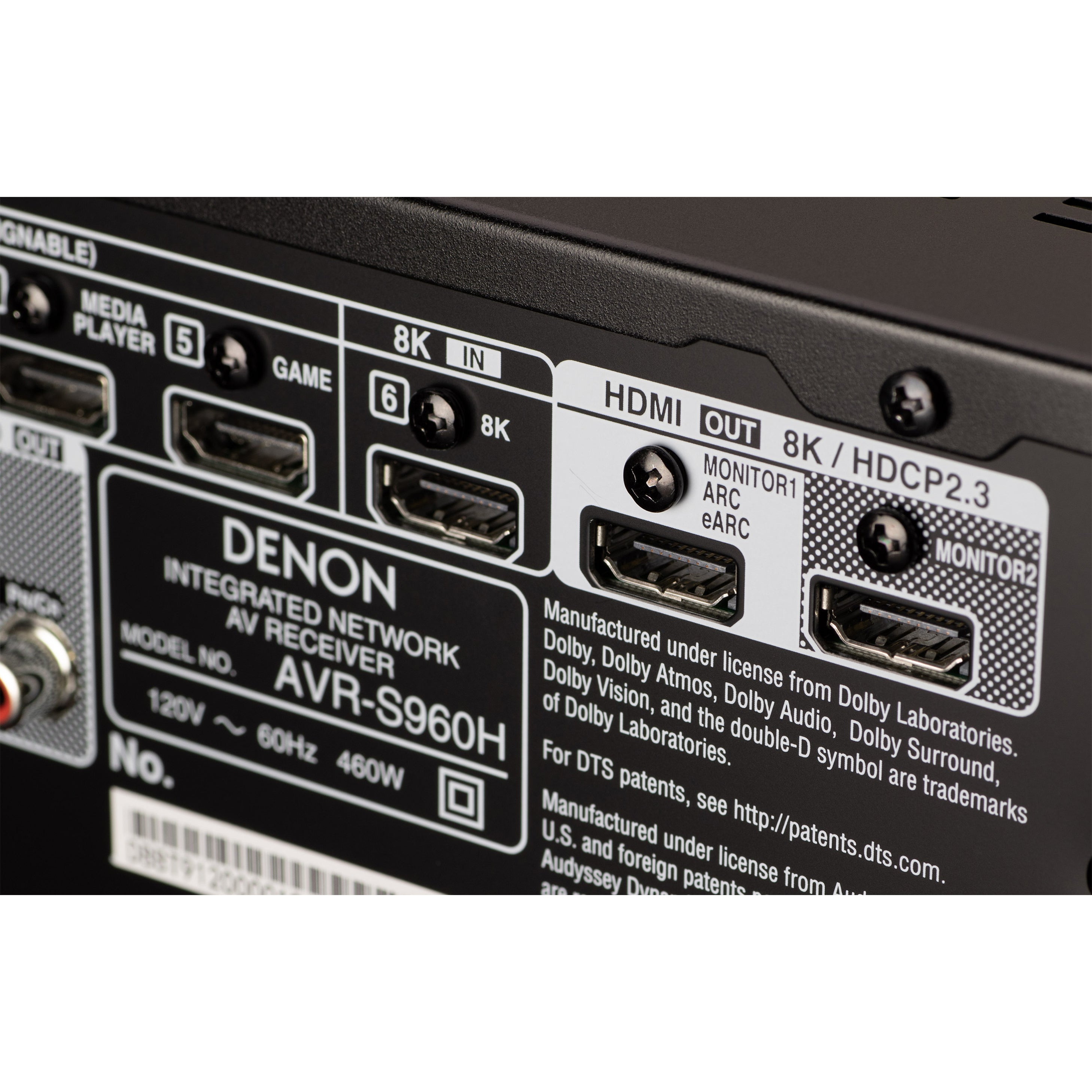 Denon AVR-S960H 7.2-Channel Dolby Atmos Network AV Receiver – AV Shack