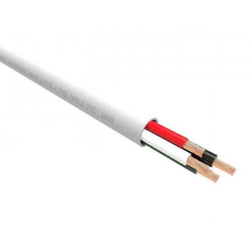 QED QX16/2 -2 Core Speaker Cable (White Colour Jacket)- 100 Meters Spool